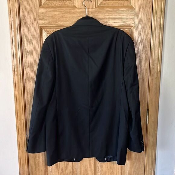 Michael Kors Black Wool 2 Button Suit Jacket 44L - Picture 2 of 4